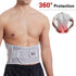Back Support Belt with Removable Pad, Breathable Lumbar Brace for Pain Relief, Herniated Disc, Unisex Waist Trimmer
