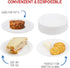 Hygloss Products Paper Plates - Uncoated White Plate, 6-Inches, 100 Pack, Environmentally Friendly, Recyclable