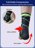 Ankle Braces for Men & Women, 2 pcs Compression Sleeve for Plantar Fasciitis Relief, Arch Support Socks, Ankle Brace