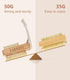 Nail Brush for Cleaning Fingernails, 2 Pack Wooden Brushes, Two-sided Scrub Brush with Hanging Rope (Beechwood)