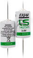 (2-Pack) 3.6V LS14250 1/2AA Lithium Thionyl Chloride Battery with Axial Terminals, Replacement for SAFT