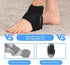 Ankle Ice Pack Wrap - Hot Cold Therapy Foot Ice Pack for Plantar Fasciitis, Achilles Tendonitis, Black