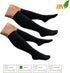 HealthyNees 15-20 mmHg 2 Closed Toe Compression Plus Size Big Wide Leg Calf Socks (Black Pairs, S/M)
