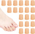 20 Pieces Toe Sleeves, Gel Toe Protectors, Breathable Toe Covers for Bunion Overlap Toe Hammer Toes Pain Relief (Skin