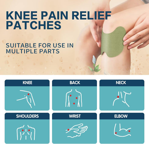 Knee Pain Relief Patch 40 Count for Neck, Shoulder, Back, Bone-on-Bone, 8 Hours Long-Lasting Joint Relief