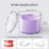 Denture Bath Cup with Brush, Container for Soaking Dentures, Retainers, Mouth Guard Storage Case, Cleaning Holder Box -