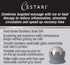 Cestari Stainless Steel Ice Hot Cold Roller for Pain Relief, Foot Massage Ball with Silicone Holder, Gray