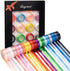 LIUYAXI Double Faced Rainbow Satin Ribbon, 3/8" Wide 5 Yard/Roll, 20 Rolls 100 Yards for Gift Wrapping and Crafts