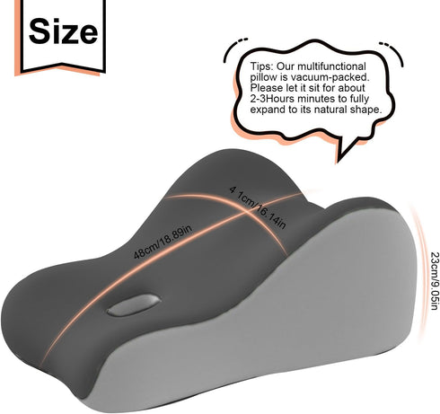 kaobbfacai Intimacy Support Wedge Pillow for Couples, Memory Foam Positioning Cushion for Back, Neck & Waist Pain