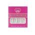 Square Fake Nails Long Length Predesigned False Nails (Clear White)