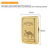 Metal Cigarette Case, Holds 16 Cigarettes, Vintage Copper Camel Smoking Box, Portable Waterproof (Brass)