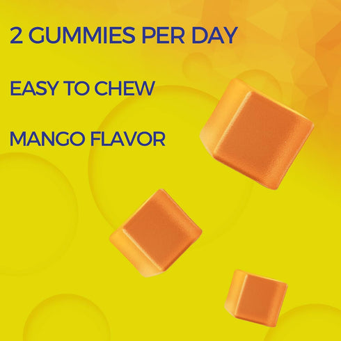 Magnesium Gummies with Turmeric - 60 Counts, 300mg Magnesium Complex for Calm & Muscle Cramps