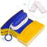 GOTOTOP Magnetic Window Cleaner Tools, Double-Sided Glass Wiper with 2 pcs Cotton for Home Use, Blue