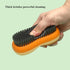 Two-Sided Laundry Stain Remover Brush, Soft Bristle for Scrubbing Tough Stains on Delicate Fabrics, Easy to Grip Blue