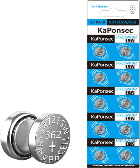 SR721SW 362 361 1.55v Watch Battery 10 Count (Pack of 1)