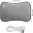 Nirelief 3 Settings Electric Hot Water Bottle with Flannel Cover Heat Foldable USB Rechargeable Hot Water Bag
