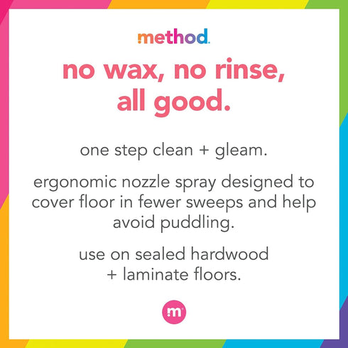 Method Squirt + Mop Hardwood Floor Cleaner, Almond, 25 Ounce, 1 Pack, Packaging May Vary