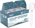 Heavyweight Clear Plastic Soup Spoons, Disposable Utensils for Party Supply, Pack of 100