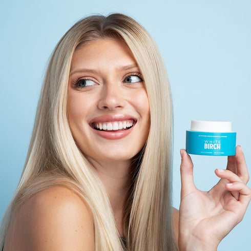 White Birch Activated White Charcoal Powder, Professional Teeth Whitening Charcoal for Natural Oral Care