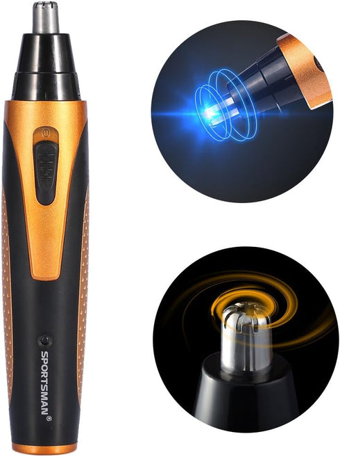 Semme Nose Hair Trimmer - 4-in-1 Rechargeable Cordless Waterproof for Men and Women, with Gift Washing Brush