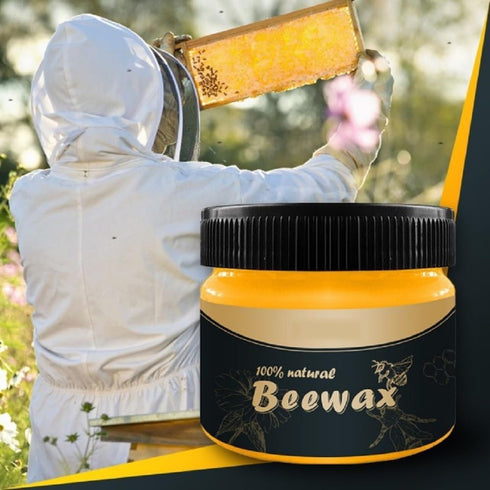 WenFeng Floors(2 Pack) Wood Seasoning Beeswax,Beeswax Furniture Polish,Natural Traditional Beeswax Polish Wood