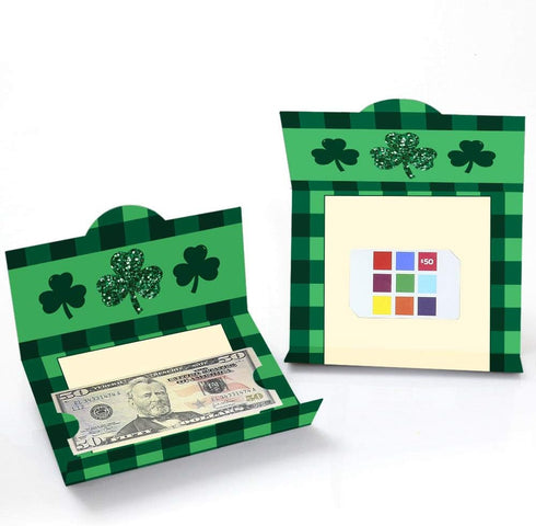 Set 8 Big Dot of Happiness St. Patricks Day - Saint Paddys Day Party Money and Gift Card Holders