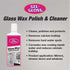 TR 8 oz. Gel-Gloss No Seak Glass Wax | Professional-Grade Silicon Wax Formulation | Removes Water Spots, Hard Water