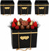 Toni Crafty floral bags 4 pcs Black, flower boxes for arrangements, Hand bag with