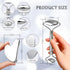 Set,Ice Sha,3-in-1 Set Gua Sha Facial Tools Face Rollers,Manual Acupuncture Pen,Stainless Gua Stainless Steel Massage