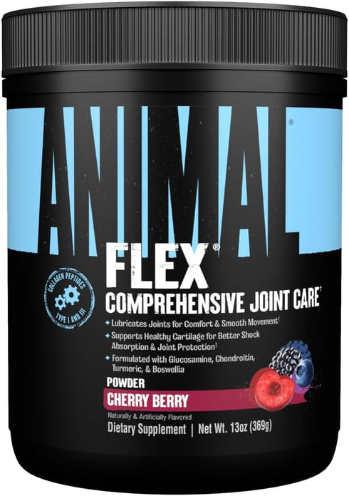 Animal Flex Powder – All-in-one Complete Joint Support Supplement – Cherry Flavor, 30 Scoops