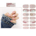 SIUSIO 112pcs Nail Wraps, 8 Sheets Full Nail Polish Strips, Gradient Glitter Stickers with Crystal Glass Nail Files
