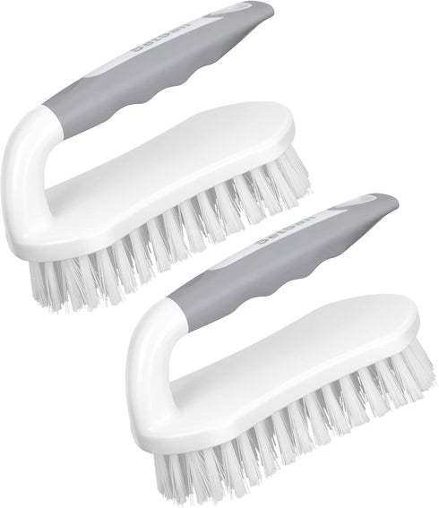 SetSail Scrub Brush, Heavy-Duty Cleaning Brushes with Stiff Bristles for Shower, Bathroom, Carpet, Kitchen - 2 Pack