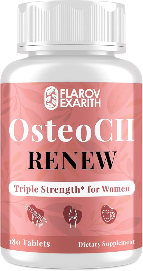 Joint Supplements for Women OsteoCII Renew Triple Strength Advanced Joint, Bone &