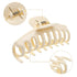 laxizar 8 Pack Claw Clip Hair Clips, 4.3 Inch Rectangular Hair Clips for Women and Girls