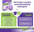 Powerizer Complete Pods - Multipurpose Cleaning Pod, Plant-Based Laundry and Dishwasher Pods, 42 Pods