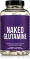 Naked L-Glutamine Muscle Recovery Capsules, 1000mg, 240 Count | Made in The USA, Non-GMO, Gluten and Soy Free
