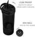 Artoid Mode Inspirational Fitness Protein Shaker Bottle 24-Ounce, Dual Mixing Technology with Storage Box Included