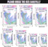 100 Pack Resealable Mylar Bags, Smell Proof Aluminum Foil Ziplock Pouches for Candy, Jewelry, Holographic Rainbow Color