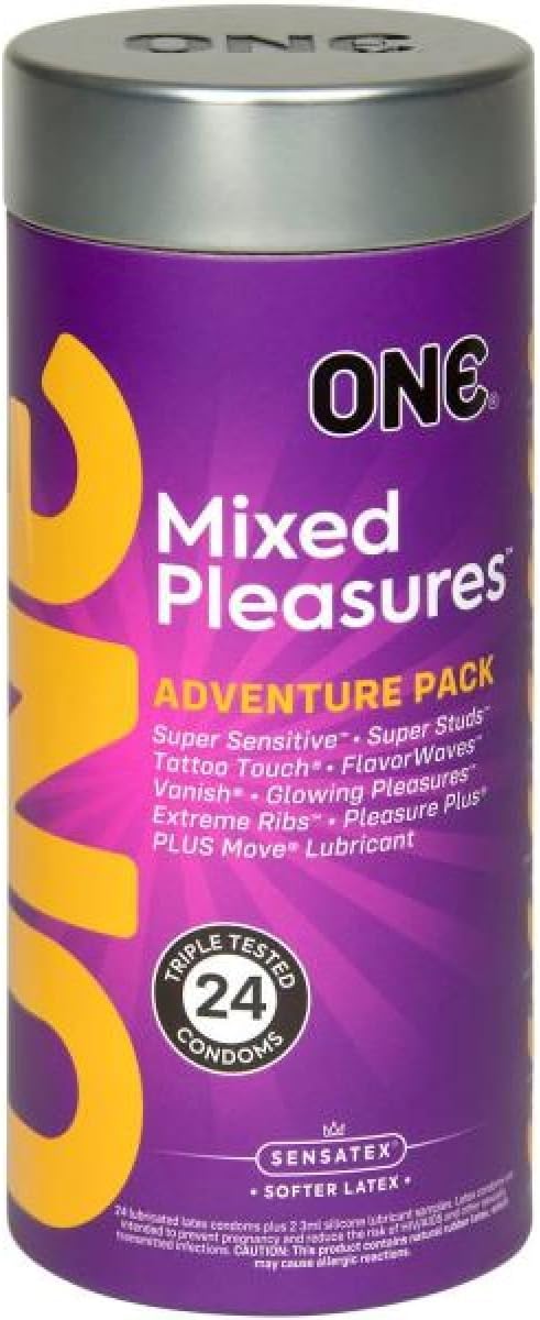 ONE, Lunamax ONE Mixed Pleasures with Silver Lunamax Pocket Case, 5 Premium Styles of