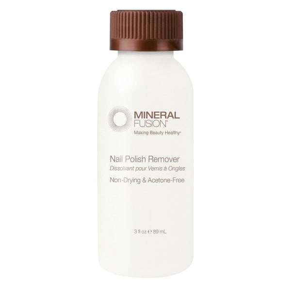 Mineral Fusion Nail Polish Remover - Acetone-Free Nail Care with Natural Solvents, TSA-friendly Travel Size, 3 fl oz