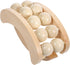 Ipetboom Wooden Roller Body Handheld Manual Massage Tool for Back Foot and Muscle