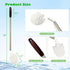 isshu 2-Pack Bucket Brush, Bottle Brush for Cleaning Extra Long Bottles, Gallon Jug Cleaner, Water Bottle Cleaner.