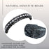 Hematite Therapy Bracelet for Men and Women, Natural Pain Relief and Healing Stones, One Size
