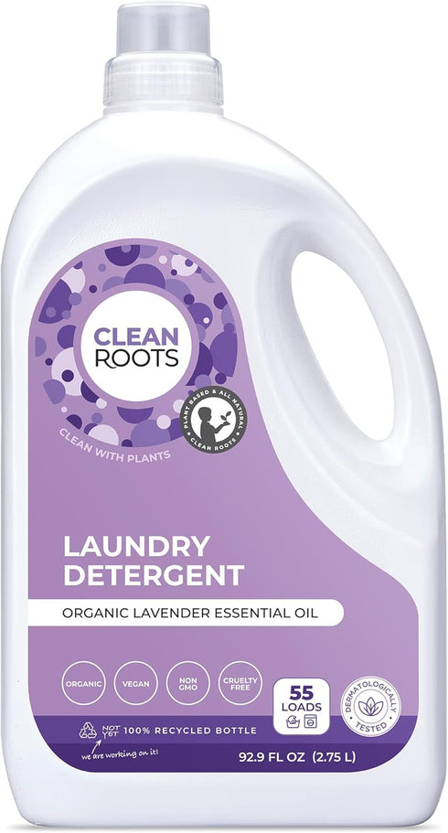 Lavender Laundry Detergent, EcoGarantie Certified 100% Organic & Natural, Scented with Organic Lavender Essential Oil,