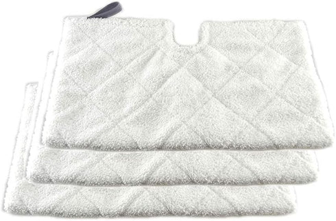 3 Pocket Steam Mop Pads - Double-Sided Rectangle Microfiber Refill Pad for Shark Euro Pro Mops