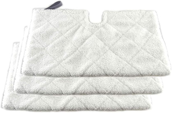3 Pocket Steam Mop Pads - Double-Sided Rectangle Microfiber Refill Pad for Shark Euro Pro Mops