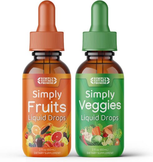 Simply Nature's Promise - Fruit and Vegetable Liquid Drops, Whole Food Superfoods, Made in The USA