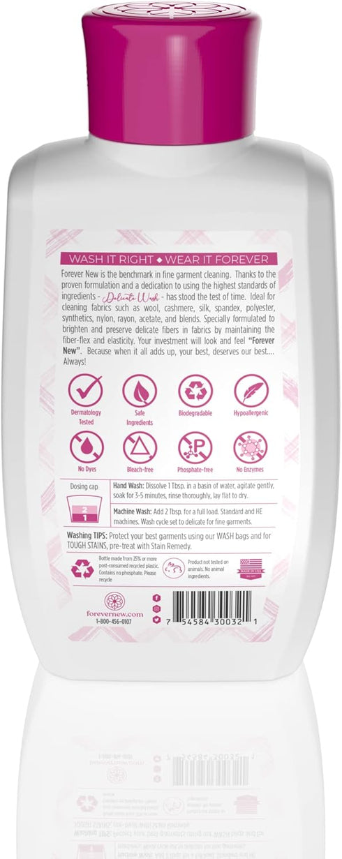 FOREVER NEW Liquid Laundry Detergent, Nontoxic Hypoallergenic Soap for Colors & Sensitive Skin, 32 fl. oz, Original