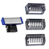 Solo Men's Full Body Electric Shaver Trimmer Comb Replacement Comb 3 PCS 1.3.5mm with Cleaning Brush