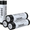 18650 Rechargeable Battery 3600mAh Button Top, 4 Pack 3.7V for Flashlights, Headlamps
